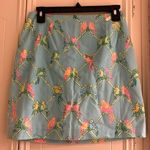 Lilly Pulitzer  parrot skirt